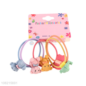 Good Sale Cute Bear Hair Ring Elastic Hair Ring For Girls