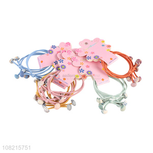 Wholesale 2 Pieces Hair Rope Colorful Hair Ring For Girls