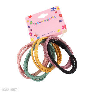 Good Quality 5 Pieces Elastic Hair Rope Cheap Hair Ring