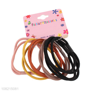 Wholesale 6 Pieces Hair Ring Elastic Hair Rope