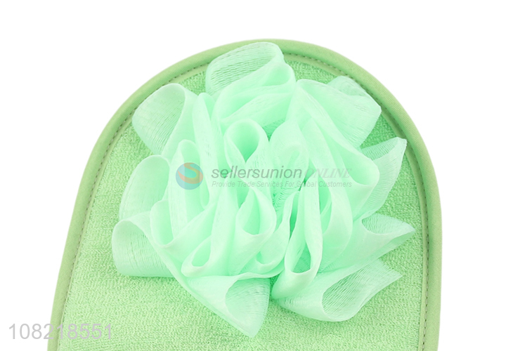 Wholesale from china green shower massage bath gloves for household