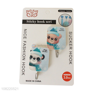 China supplier waterproof oilproof cute sticky hooks wall hanger