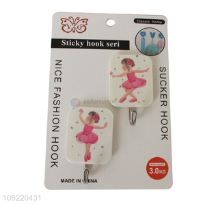 High quality cartoon heavy duty sticky hooks self adhesive hooks