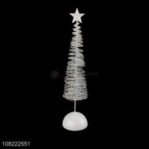 Delicate Design Iron Wire Little Christmas Tree Christmas Ornament