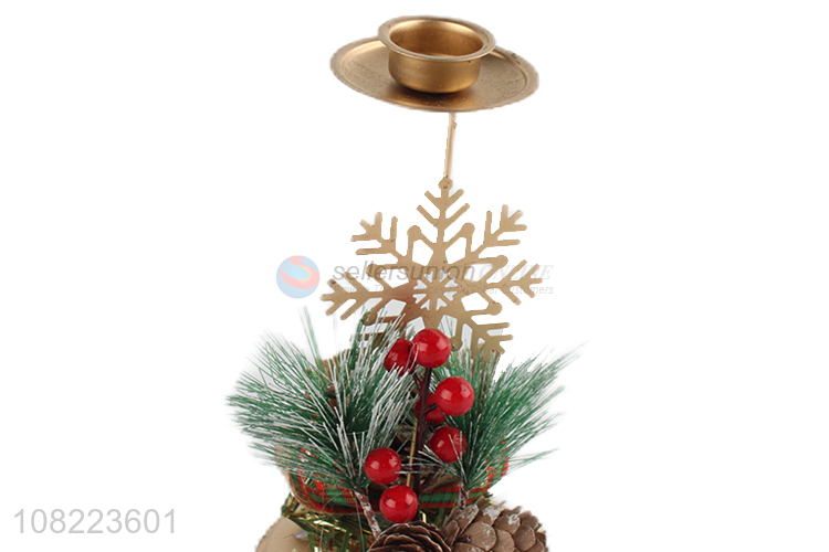 Good Sale Christmas Candle Holder Desktop Decorative Candlestick