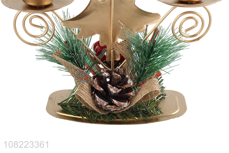 Custom Christmas Tree Design Candle Holder Decorative Candlestick