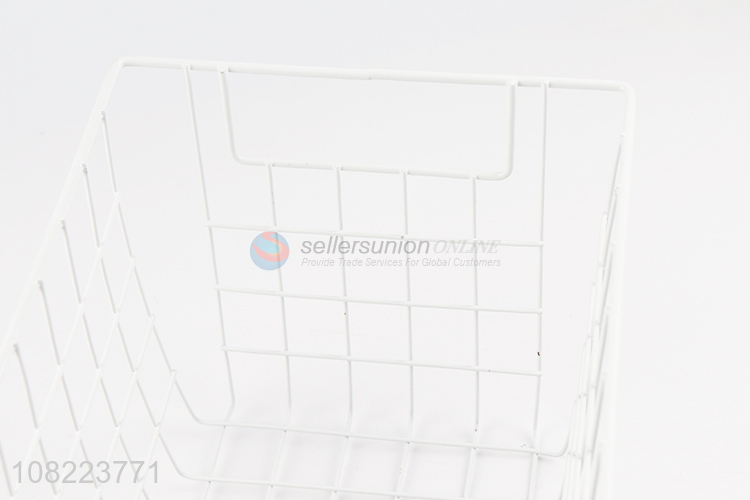 Good quality large capacity iron storage basket for sale