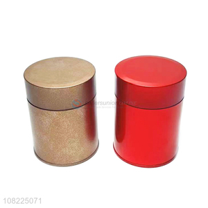 Newest Multipurpose Tin Can Tea Container Round Metal Box