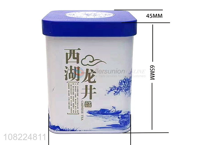 Good Sale Square Tin Box Tea Caddy Fashion Tin Tea Tin