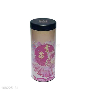 Custom Fashion Printing Round Can Tea Canister Tea Tins