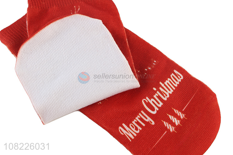 China supplier merry christmas ankle socks for men and women