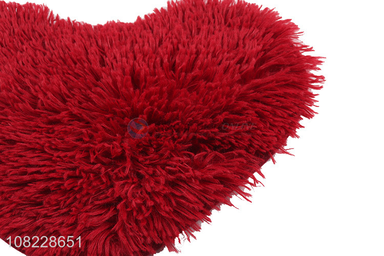 Custom Heart Shape PV Fleece Floor Mat Soft Foot Mat