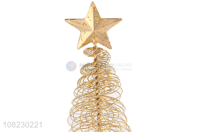 New arrival festivel decoration little metal wire Christmas tree