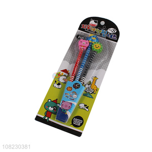 Wholesale 3 Pieces Cartoon Eraser HB Pencils Set For Students