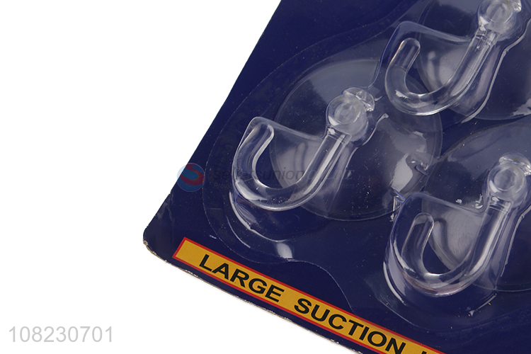 New arrival 3pieces heavy duty large suction hooks for sale