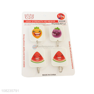 Wholesale 4 Pieces Sticky Hooks Kitchen Wall Hook Set