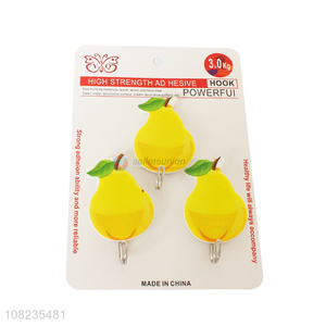 Best Price Fruit Shape Sticky Hook Coat Keys Hat Hook