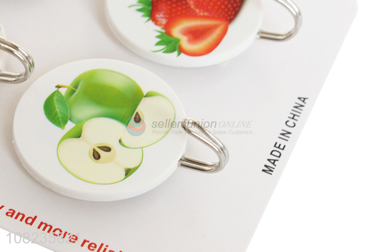 Best Sale Fruit Pattern Sticky Hooks Decorative Wall Hook