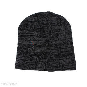 Good price men women winter knitted beanie fleece lined sport hat