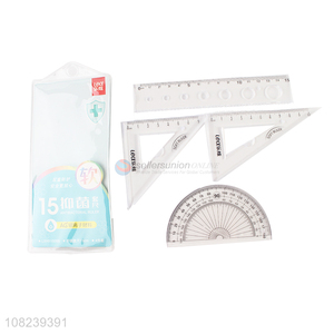 Latest Student Ruler Protractor Triangle Ruler Stationery Set