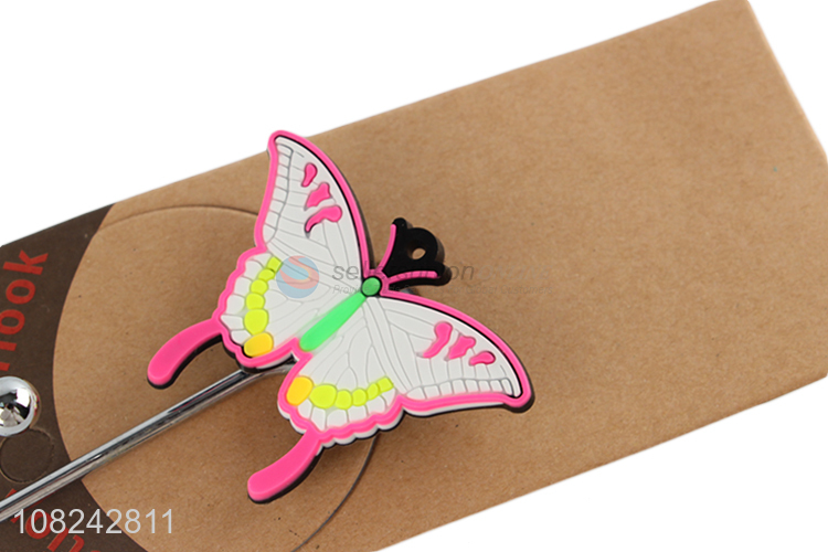 Wholesale heavy duty wall hooks cartoon butterfly suction cup hooks