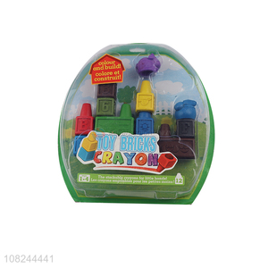 Creative design children funny bricks toys crayons for sale