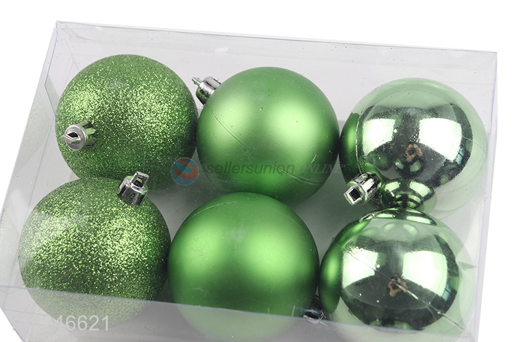 China factory green hanging ornaments christmas ball for party