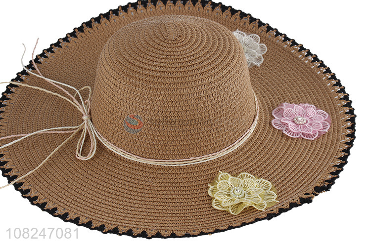 Yiwu wholesale simple summer sunhat fashion straw hat