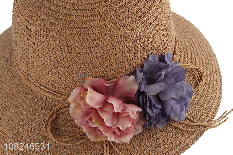 Low price fashion beach hat creative bowknot sunhat