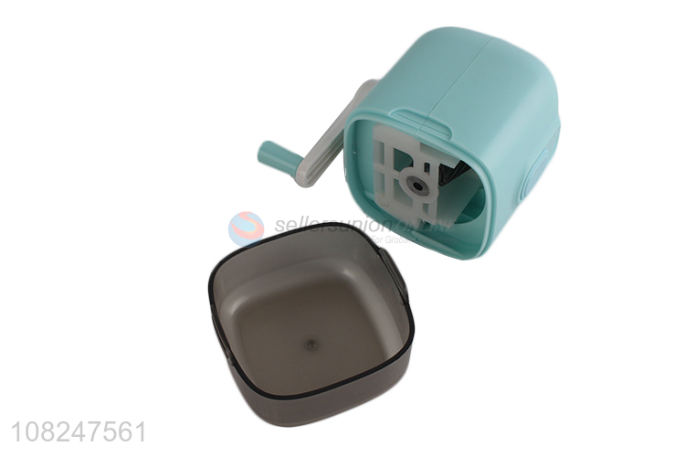 Recent design single hole manual pencil sharpener students school supplies