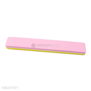 High quality double sided sponge nail buffer nail file for acrylic nails