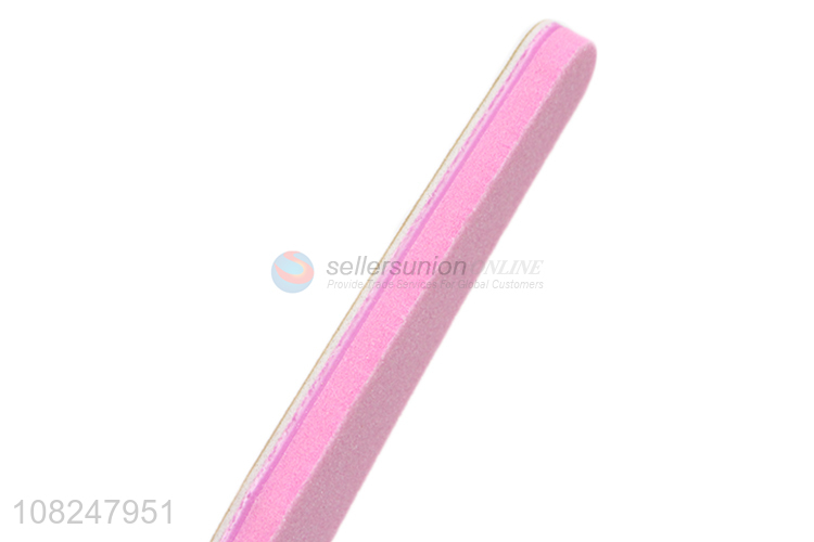 Wholesale washable double sided emery board nail file sponge nail buffer