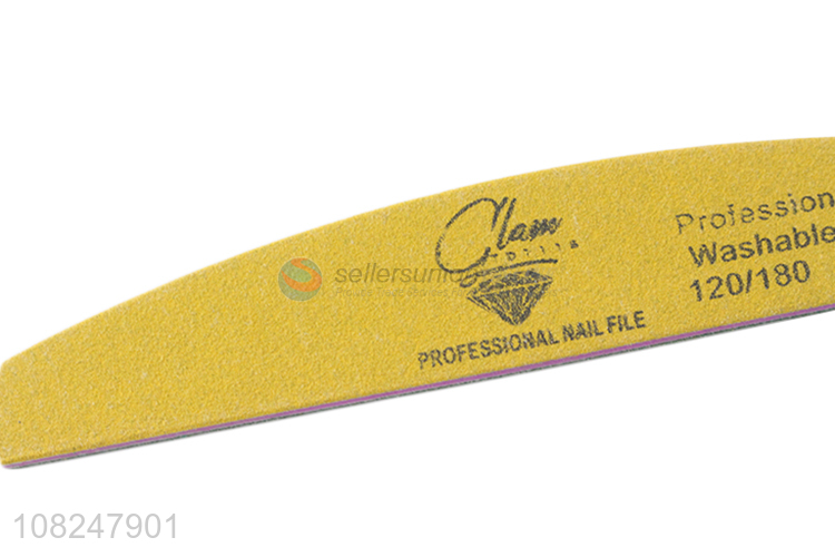 China supplier 120/180 grit nail file professional washable nail buffer