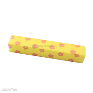 Good price flower printed sponge <em>nail</em> <em>file</em> block <em>nail</em> art <em>nail</em> care