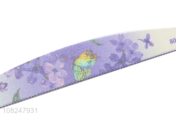 New arrival 80/80 grit exquisite nail file sanding file manicure tool