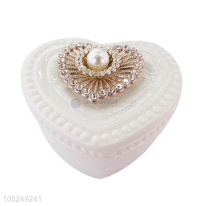 Online wholesale ceramic delicate women jewelry storage box