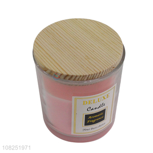 China yiwu simple deluxe cup wax scented candle with lid