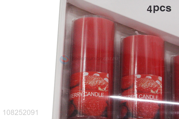 High quality red scented candle wedding party candle set