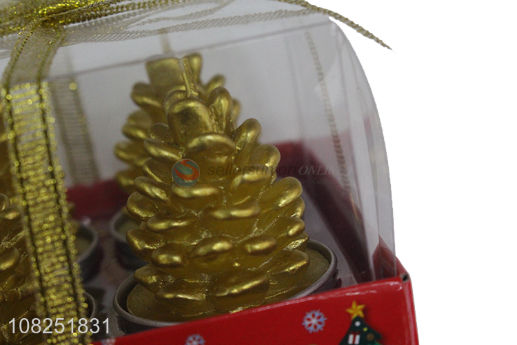 New arrival golden christmas candles home scented candles