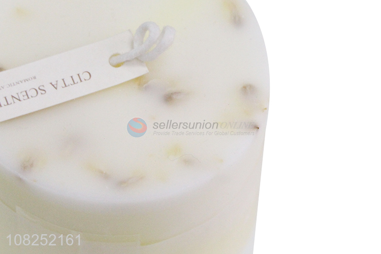 Yiwu direct sale simple cylindrical wax scented candle