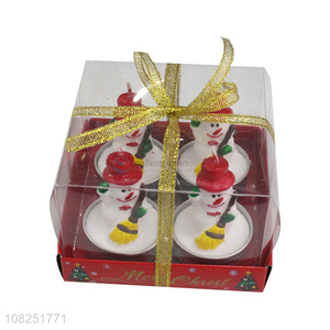 Yiwu wholesale snowman candles party scented candles