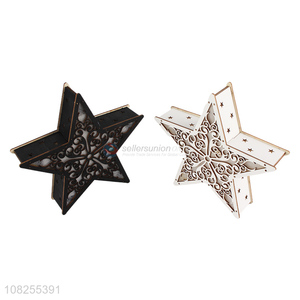 Factory price <em>wooden</em> star Christmas ornaments Christmas <em>wooden</em> <em>craft</em>