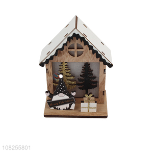 Popular product wooden house led light Christmas light for decoration