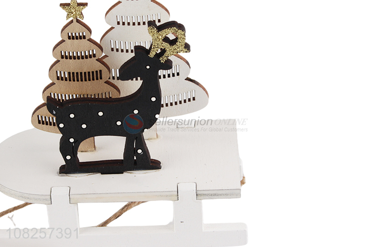 Good quality wooden Christmas ornaments home desktop decoration