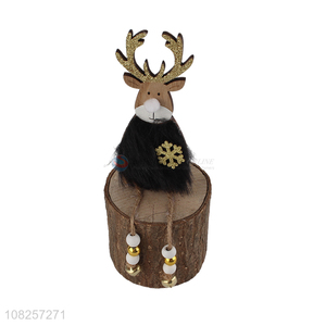 Factory price cute elk decoration desktop ornament