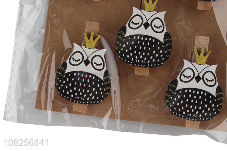 Hot selling wooden christmas clips stationary clips