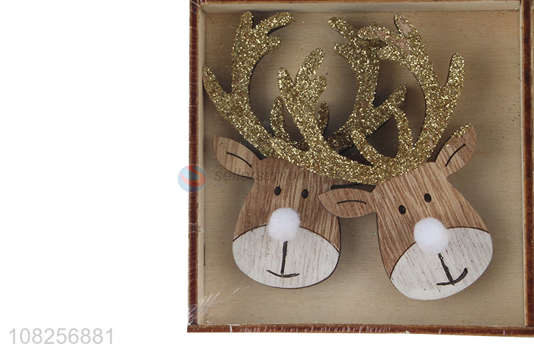 Factory wholesale wooden antlers christmas decoration