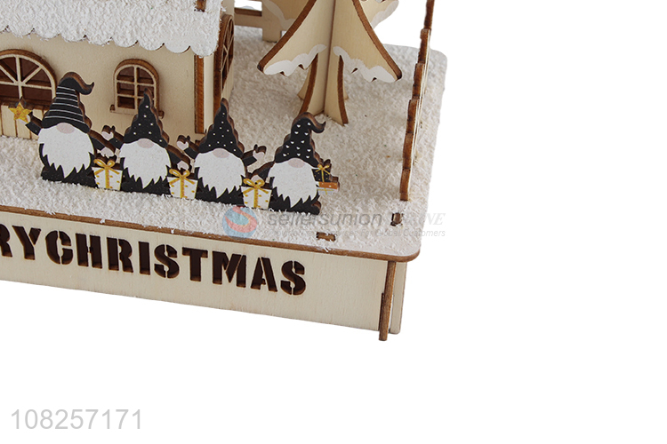 China wholesale christmas party decoration wooden crafts