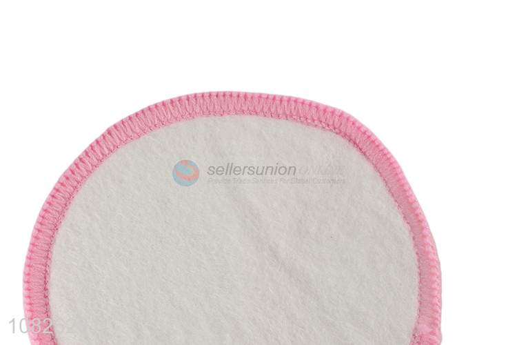 Yiwu wholesale pink edge makeup remove cotton pad