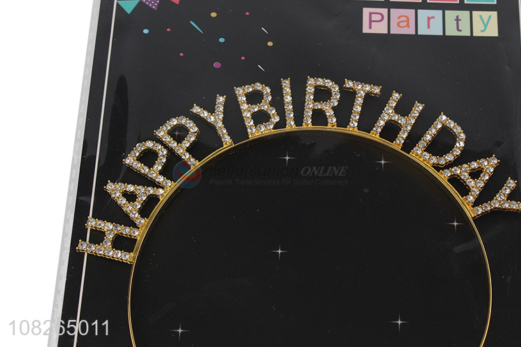 Hot selling happy birthday party hair hoop for hair decoration